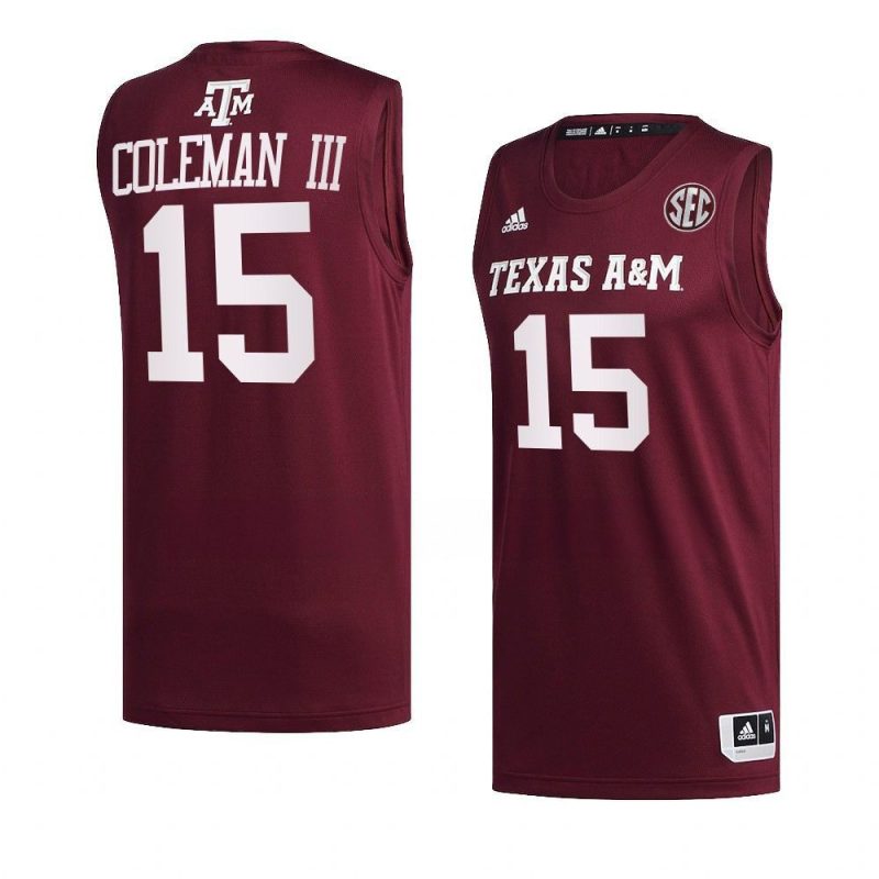 henry coleman iii jersey college basketball maroon