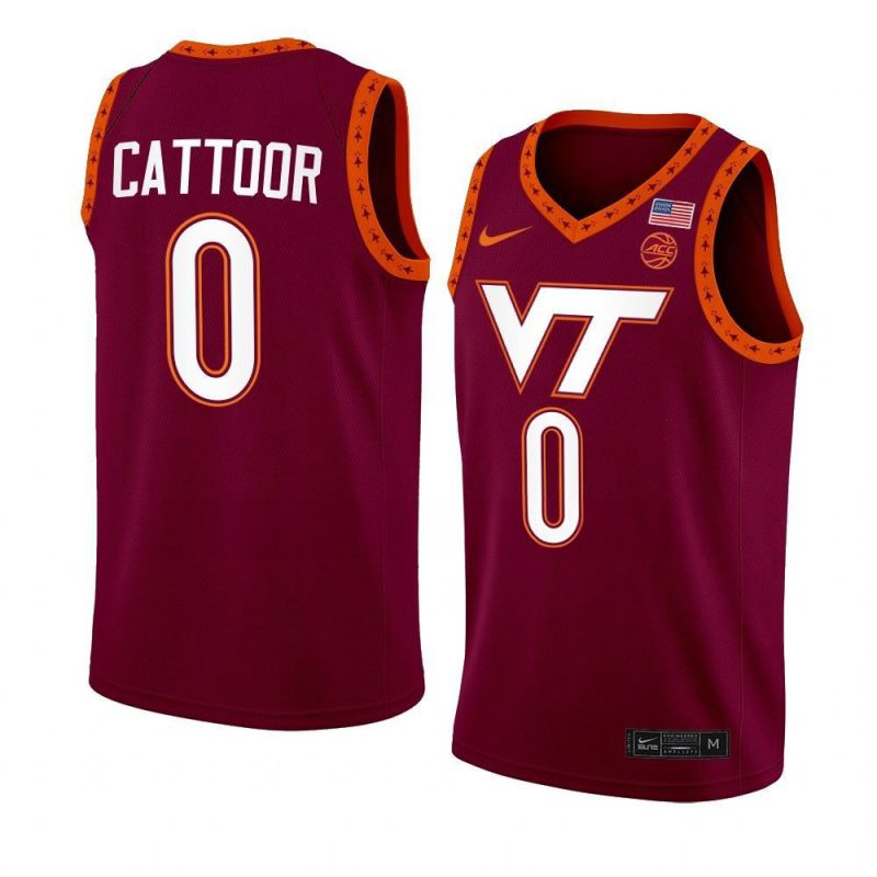 hunter cattoor jersey swingman basketball maroon 2022 yyth