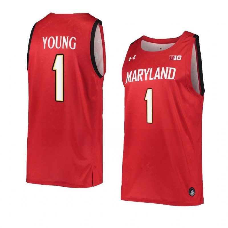 jahmir young red jersey away basketball replica 202