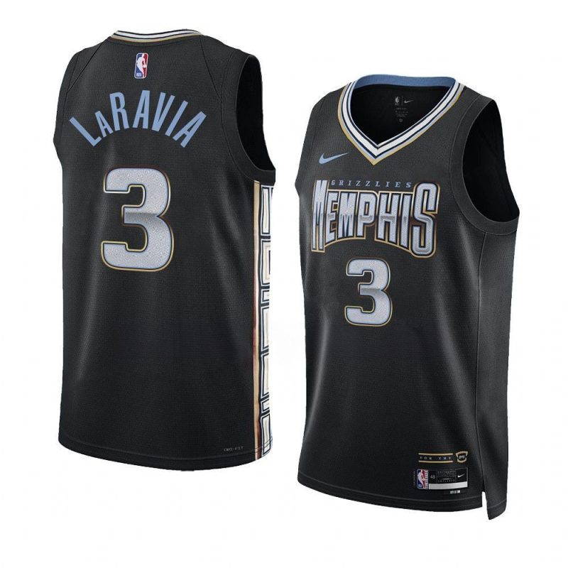 jake laravia grizzliesjersey 2022 23city edition blackswin