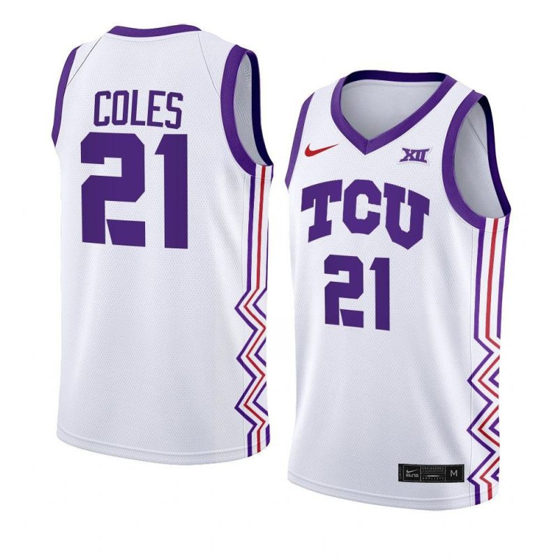 jakobe coles white jersey home basketball 2022 23