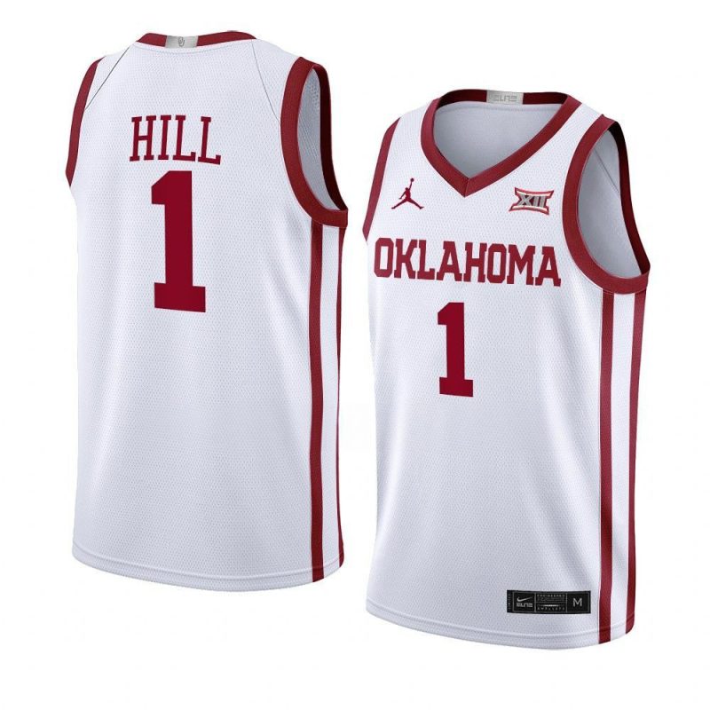 jalen hill home jersey college basketball white 202