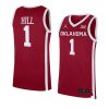 jalen hill replica jersey away basketball crimson 2