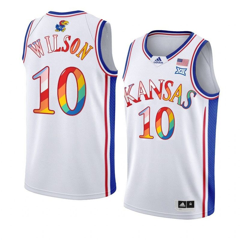 jalen wilson basketball jersey 2023 pride white