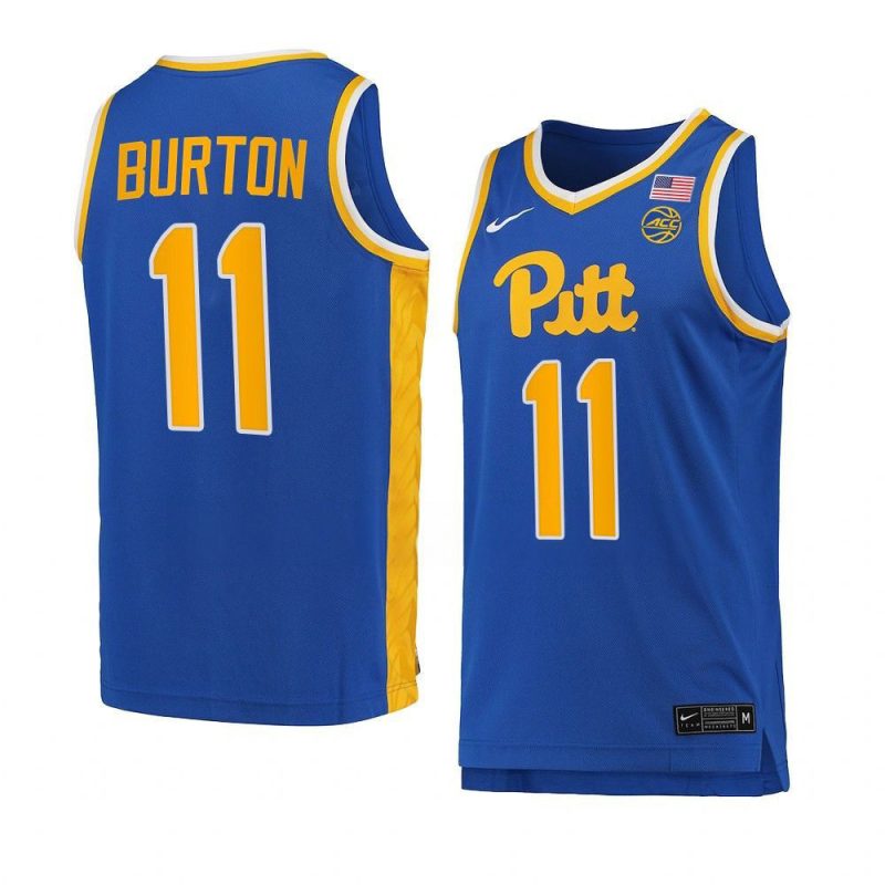 jamarius burton jersey college basketball royal 2022 yythk