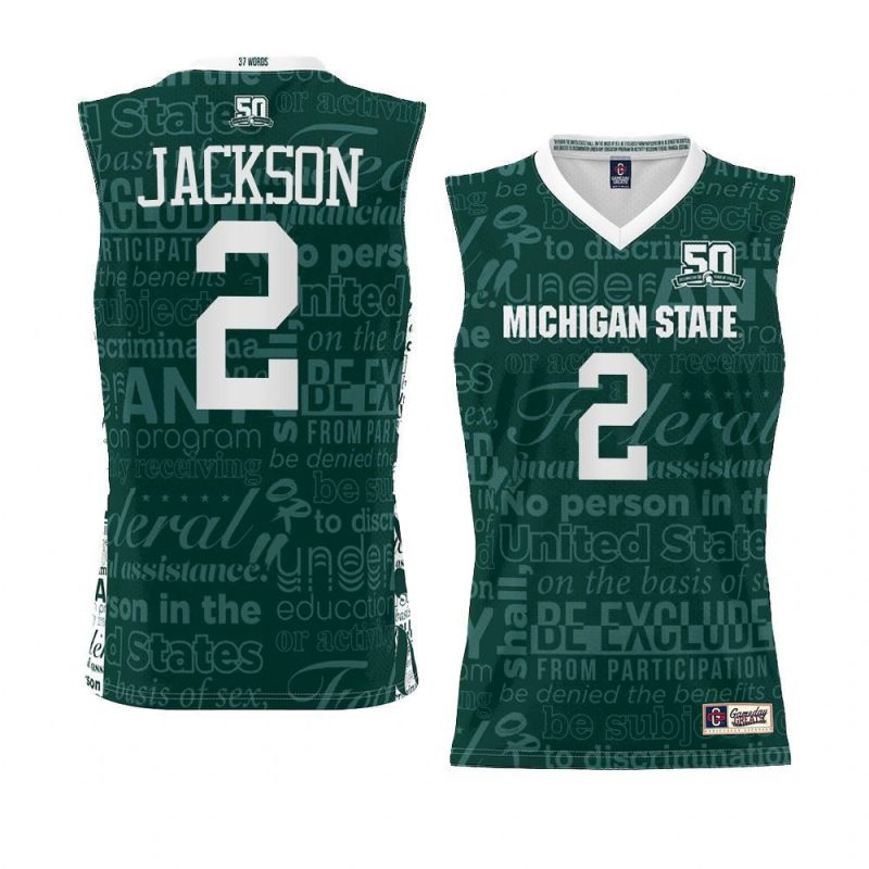 jaren jackson jr. jersey 2022 title ix green