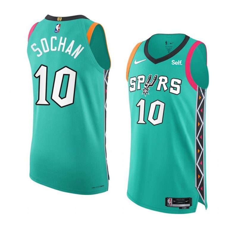 jeremy sochan 2022 23spurs jersey city editionauthentic yy