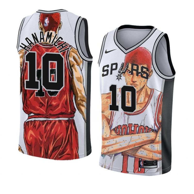 jeremy sochan spurs sakuragi hanamichi fashionjersey black