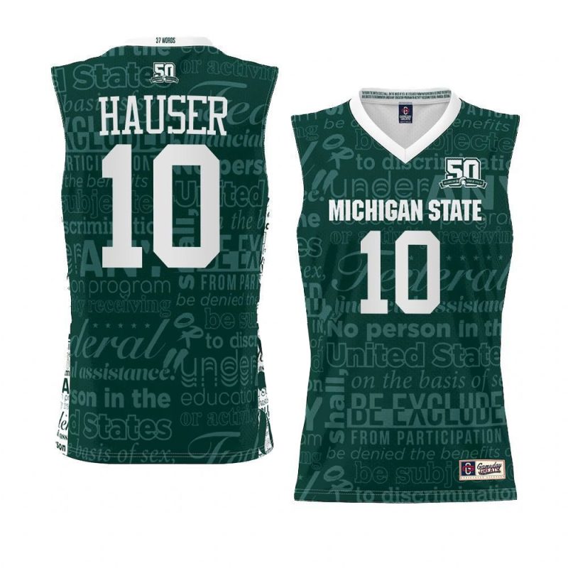 joey hauser jersey 2022 title ix green