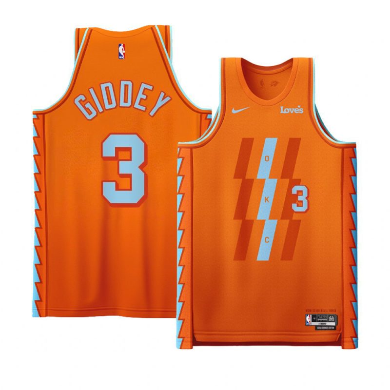 josh giddey okc thunder aician oranges edition fash