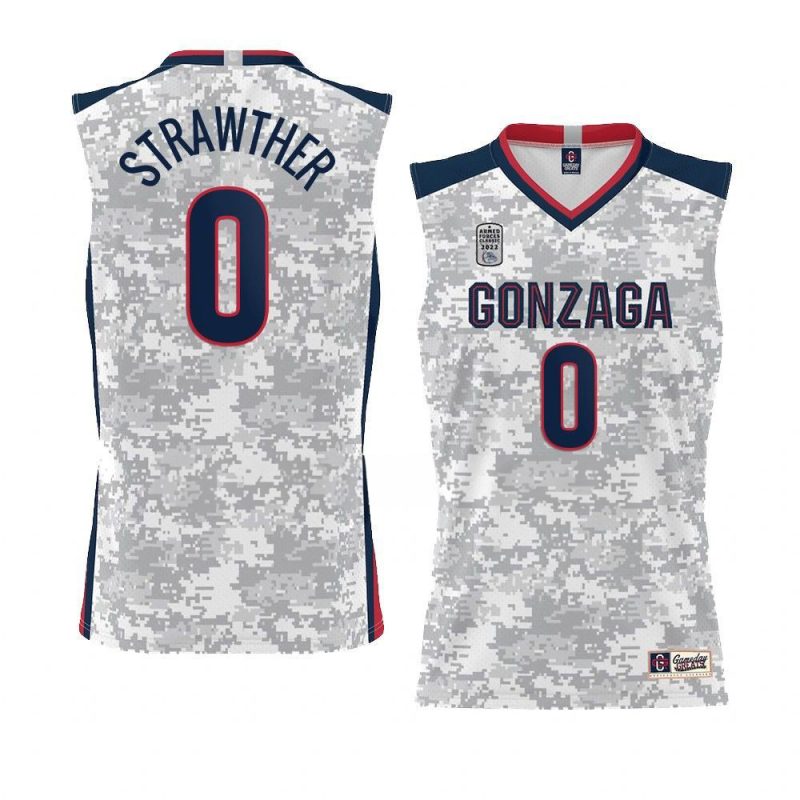 julian strawther armed forces day jersey 2022 carri