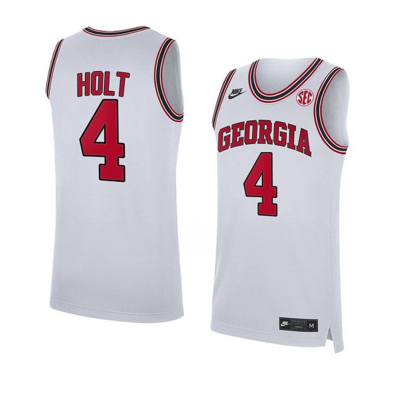 jusaun holt replica jersey home basketball white 20