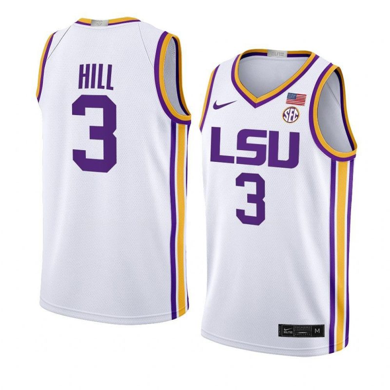 justice hill jersey limited basketball white 2022 2