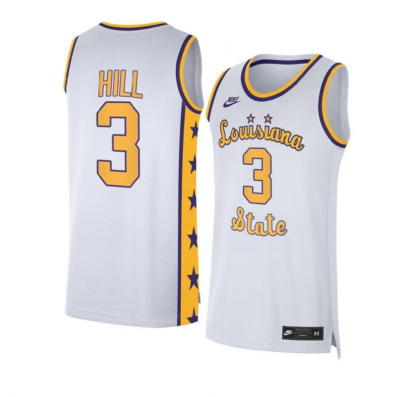 justice hill white jersey replica basketball 2022 2