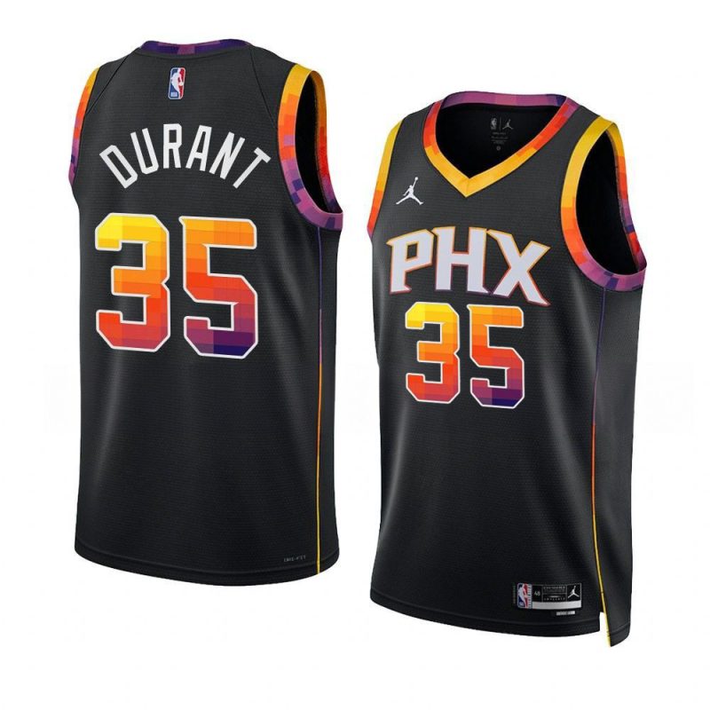 kevin durant sunsjersey 2022 23statement edition blackswin