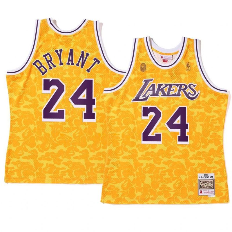 kobe bryant jersey 2022 bape gold camo tanktop