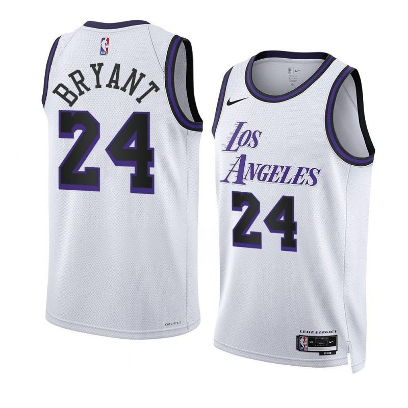 kobe bryant lakersjersey 2022 23city edition white