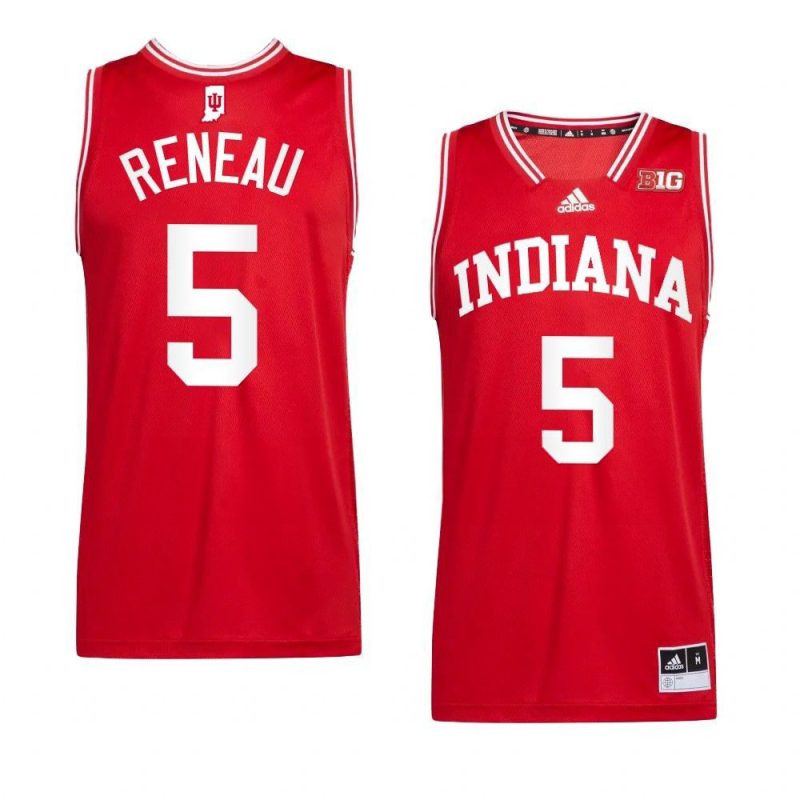 malik reneau jersey college basketball red 2022 23