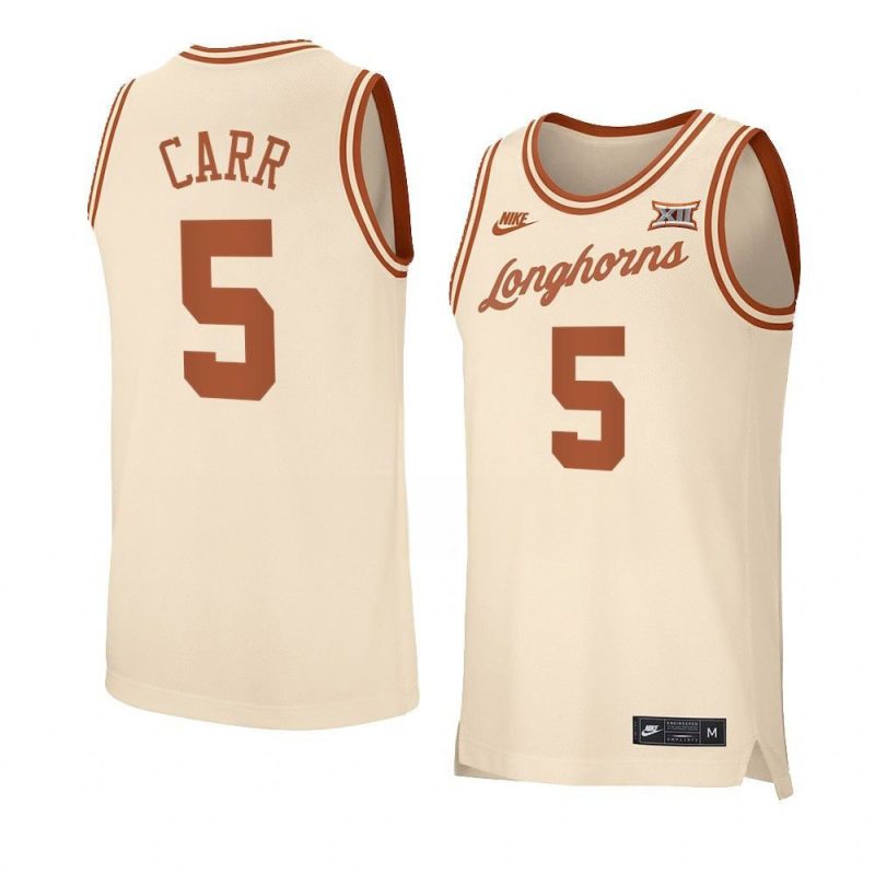 marcus carr replica jersey retro basketball cream 2