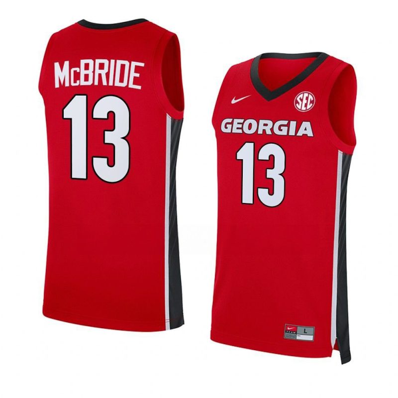 mardrez mcbride red jersey away basketball replica