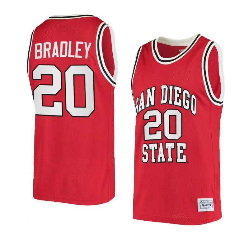 matt bradley jersey retro basketball red 2022 23