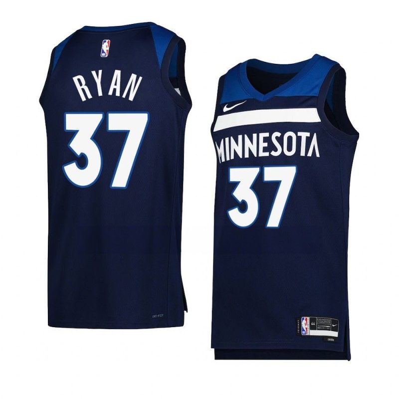 matt ryan timberwolvesjersey 2022 23icon edition navyswing