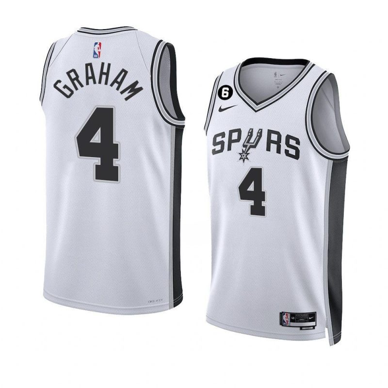 men devonte graham white association edition spursjersey