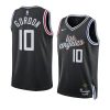 men eric gordon black city edition clippersjersey