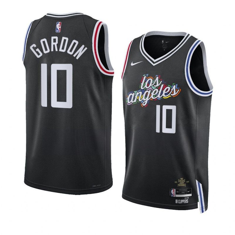 men eric gordon black city edition clippersjersey