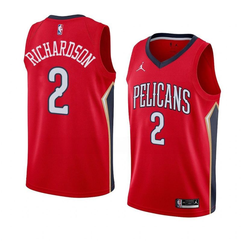 men josh richardson red statement edition pelicansjersey