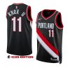 men kevin knox ii black icon edition blazersjersey