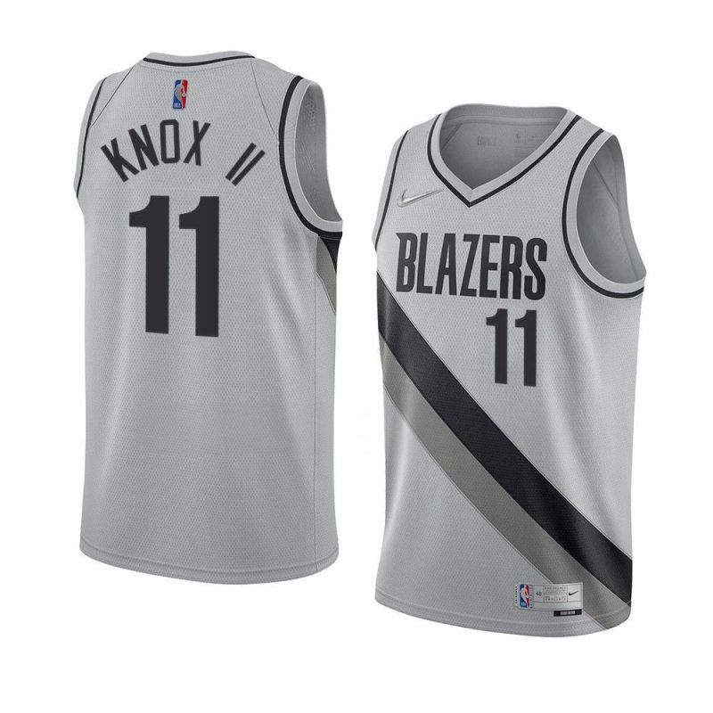 men kevin knox ii grey earned edition blazersjersey