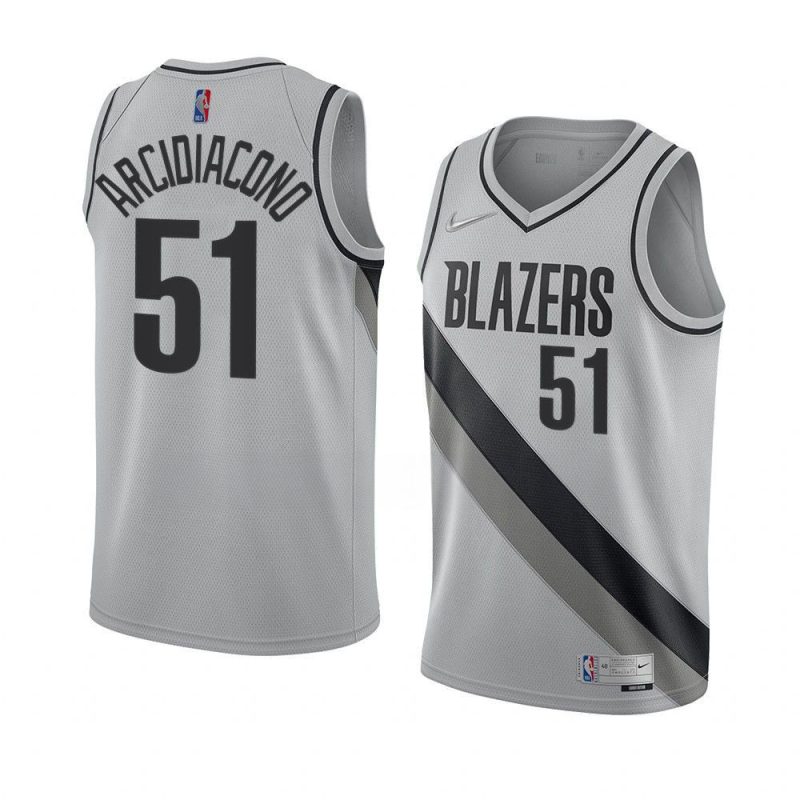 men ryan arcidiacono grey earned edition blazersjersey