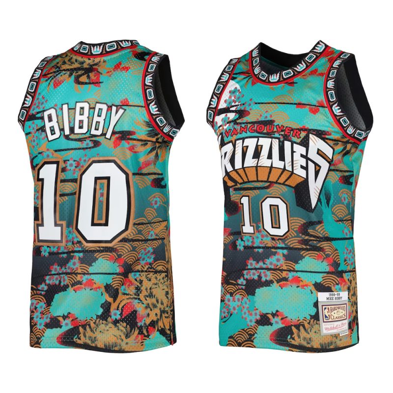 mike bibby grizzlies jersey lunar new year turquois