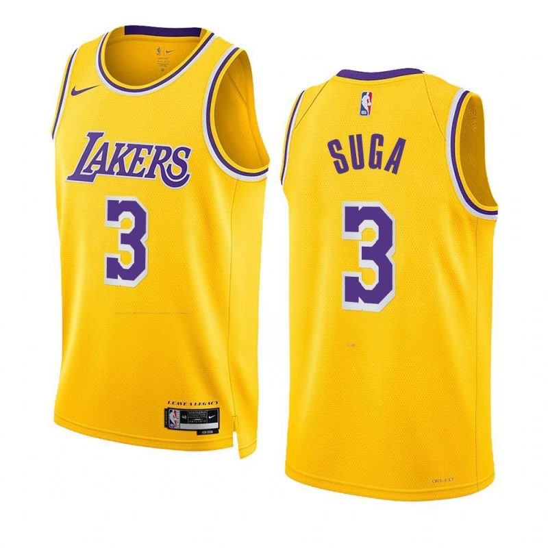 min yoon gi lakers suga icon editionjersey gold