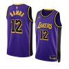 mo bamba lakersjersey 2022 23statement edition purpleswing