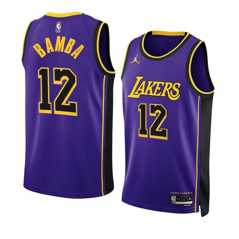 mo bamba lakersjersey 2022 23statement edition purpleswing