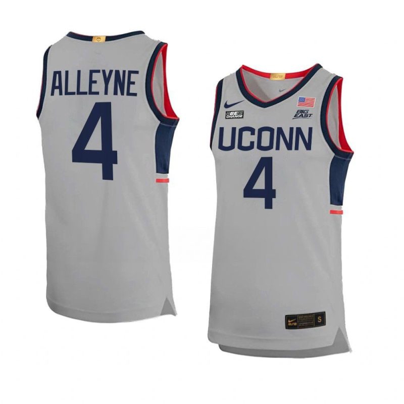 nahiem alleyne limited jersey alternate basketball gray