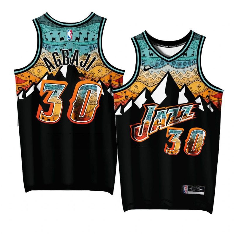 ochai agbaji jazz ancient art blackjersey black