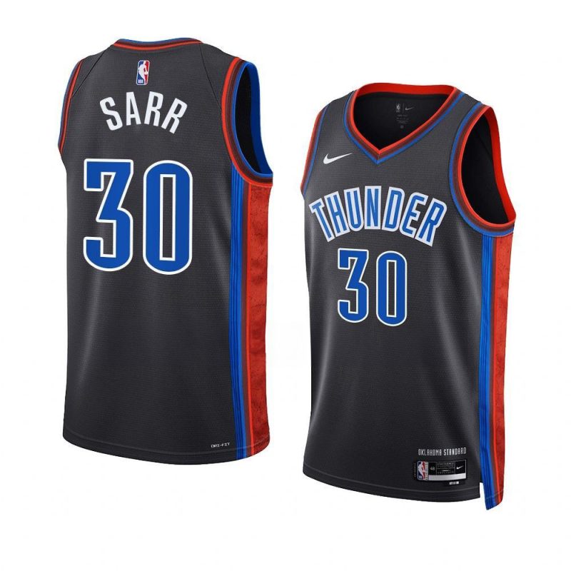 olivier sarr thunderjersey 2022 23city edition blackswingm