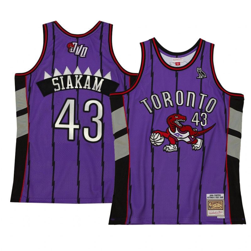 pascal siakam jersey ovo x hardwood classic purple