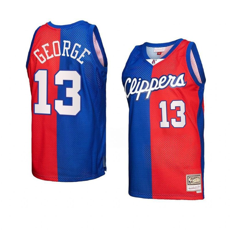 paul george jersey hardwood classics royal red spli