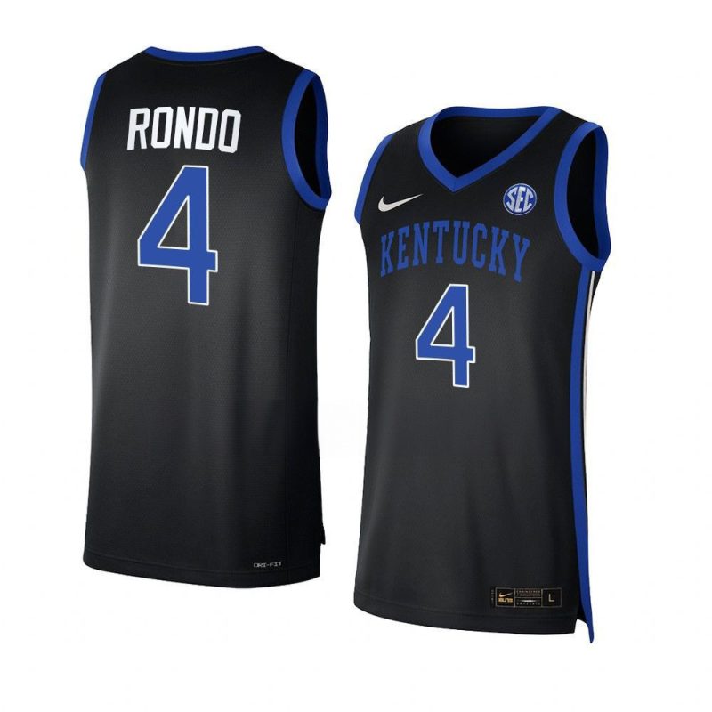 rajon rondo replica jersey college basketball black