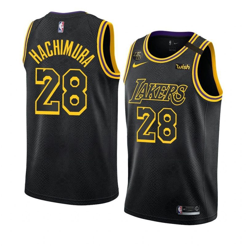 rui hachimura lakersjersey mamba inspired black