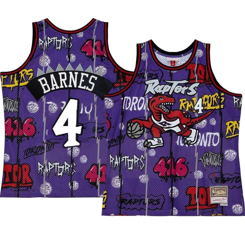 scottie barnes jersey slap sticker purple retro swi