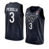 sean pedulla black jersey college basketball swingman yyth