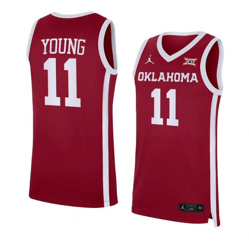 trae young replica jersey alumni basketball crimson