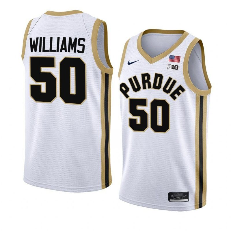 trevion williams jersey college basketball white 2022 yyth