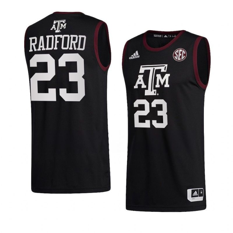 tyrece radford jersey college basketball black 2022 yythkg