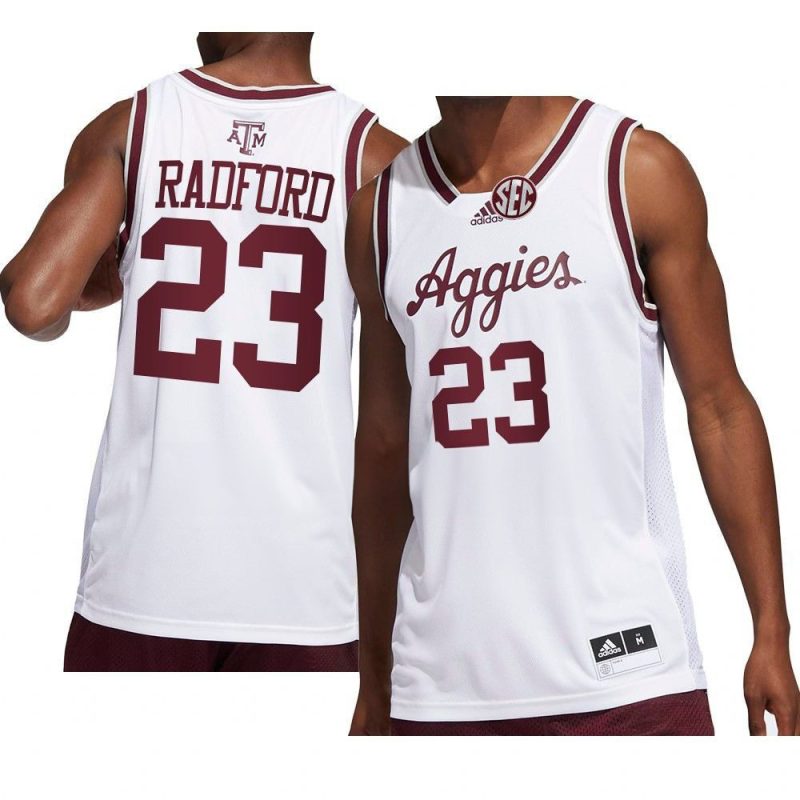 tyrece radford jersey college basketball white 2022 yythkg